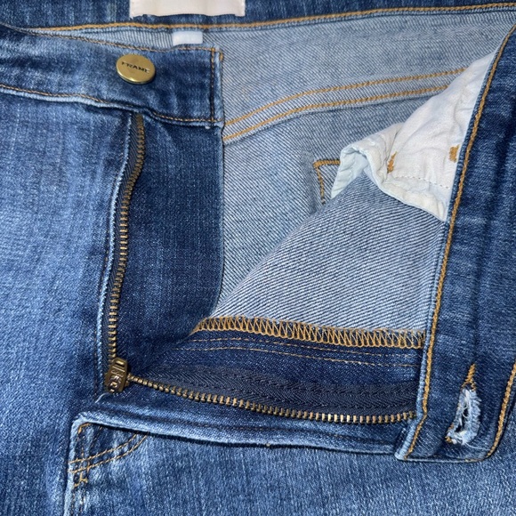 Frame Denim Women's Cutoff Jean Shorts with Unique Design on the sides - Picture 5 of 6